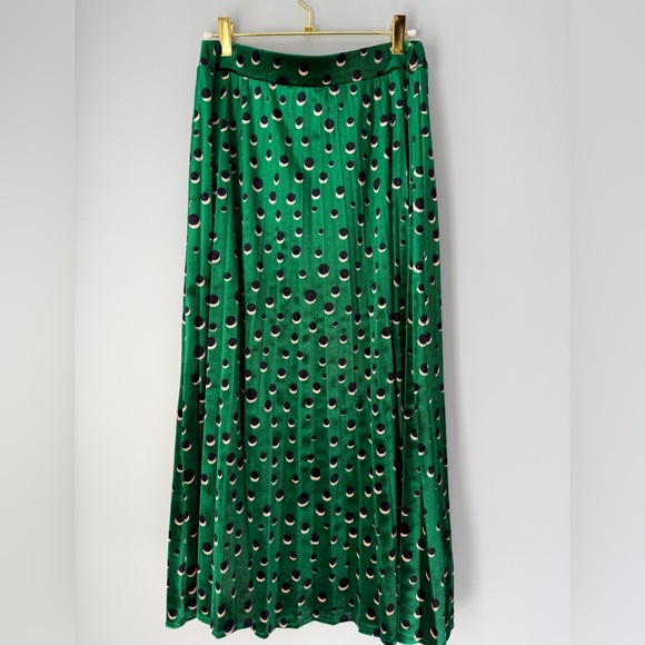 Maeve Carly Pleated Geometric Print Pleated Midi Skirt - Picture 3 of 8